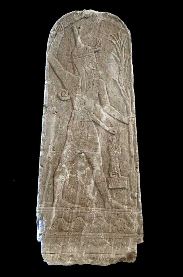 Baal with Thunderbolt, c. 15th – 13th century BC, on display at the Louvre. Credit: Mbzt, used under CC BY 3.0