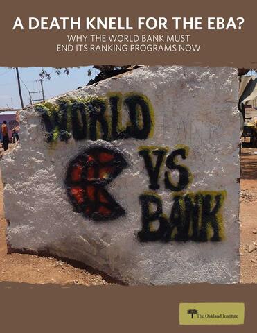 A Death Knell for the EBA: Why the World Bank Must End its Ranking Programs Now